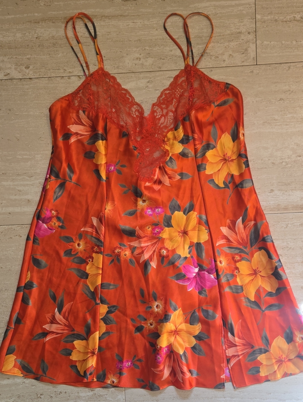 Victoria's Secret Vintage Silky Floral Nightie